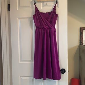 Thin strapped purple dress